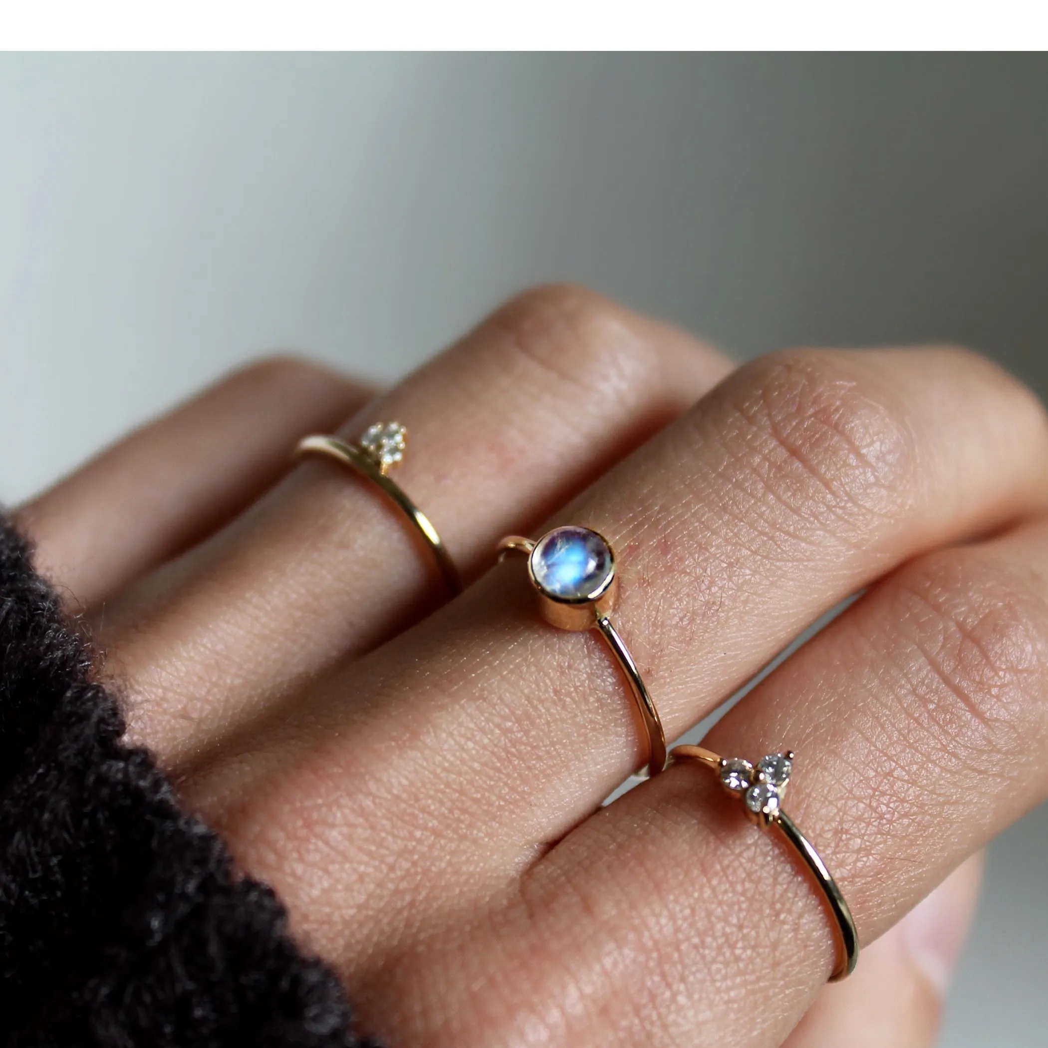 14K TAMARA MOONSTONE RING