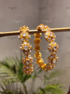 925 Silver Floral Bangles
