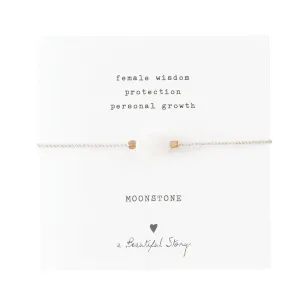 A Beautiful Story - Gemstone Card - Bracelet with Moonstone