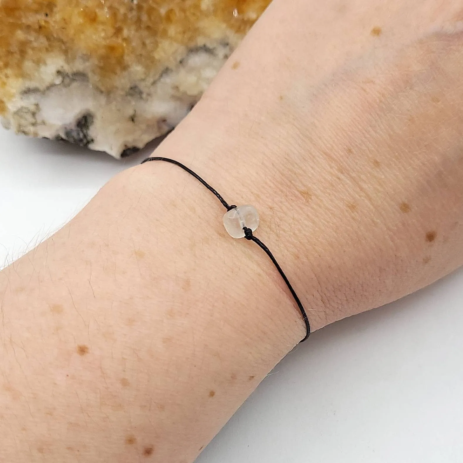 Adjustable Moonstone Bracelet