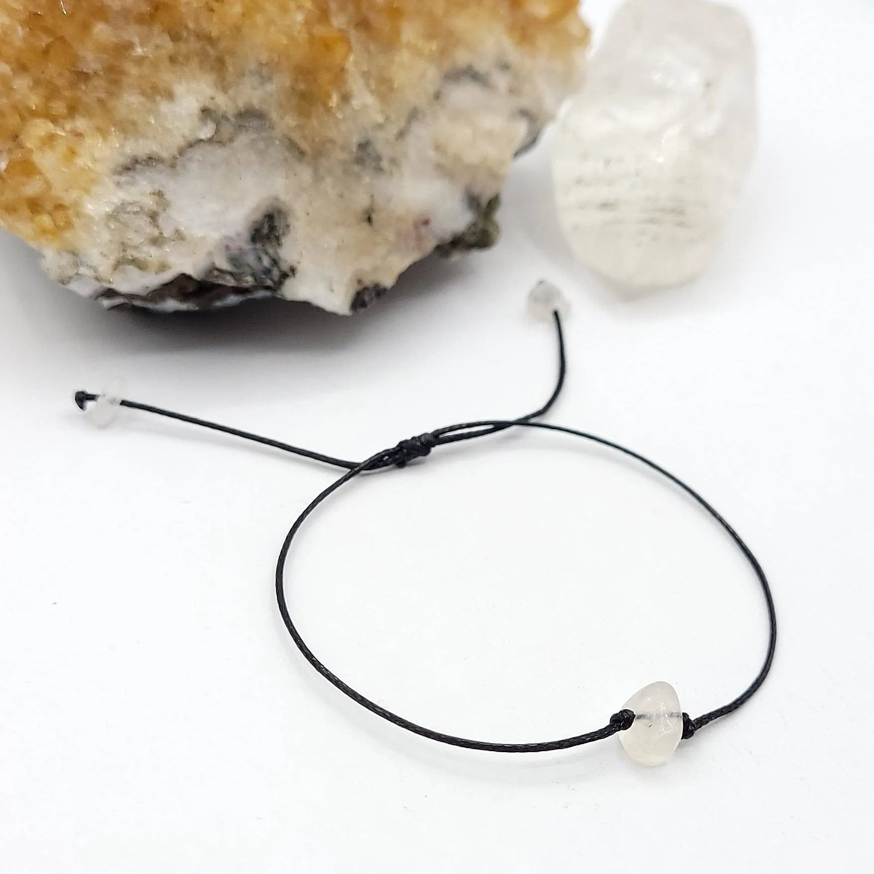 Adjustable Moonstone Bracelet