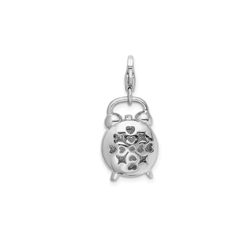 Alarm Clock Charm (Silver)