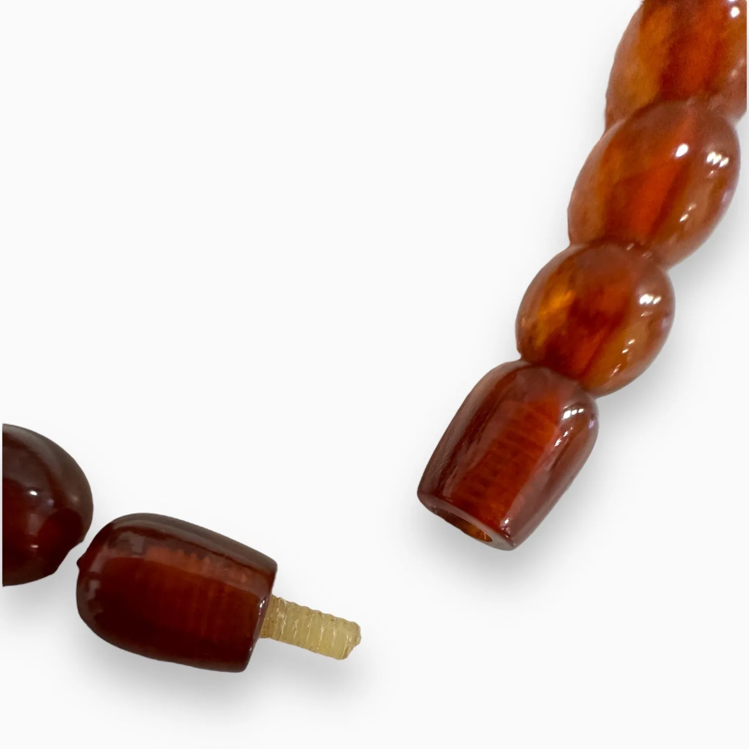 Amber Stone Beads Necklace 174 Carats