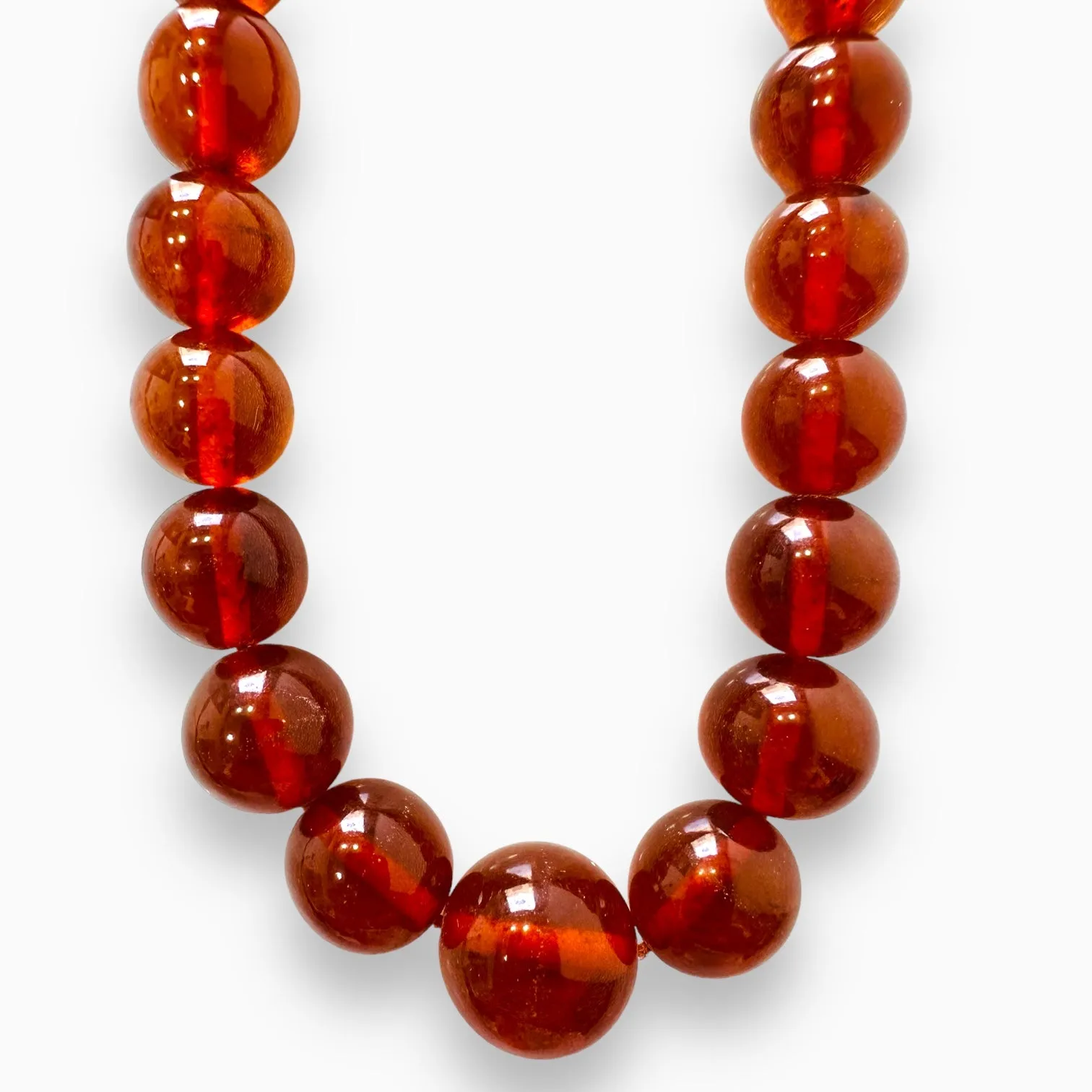 Amber Stone Beads Necklace 174 Carats