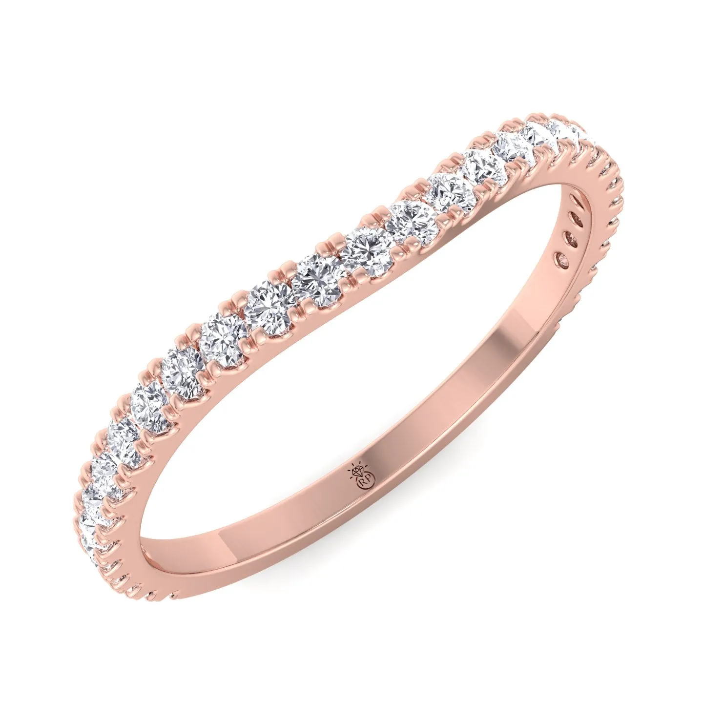 Bandfraser - Matching Pave Wedding Band (0.3 CT)