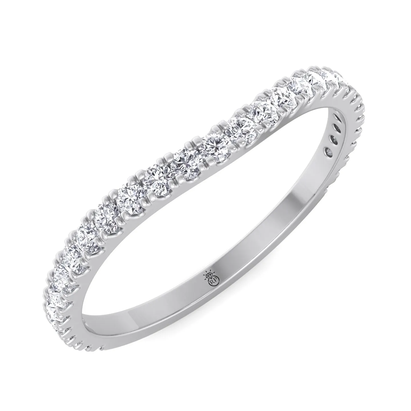 Bandfraser - Matching Pave Wedding Band (0.3 CT)