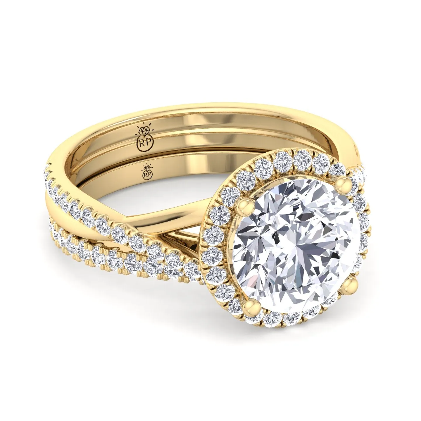 Bandfraser - Matching Pave Wedding Band (0.3 CT)
