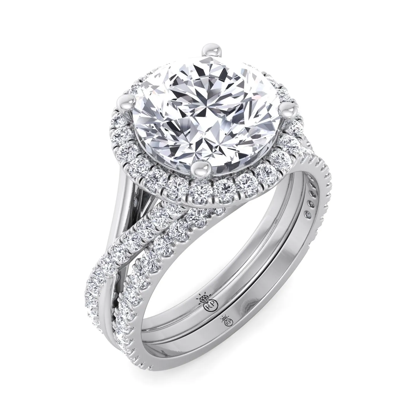 Bandfraser - Matching Pave Wedding Band (0.3 CT)