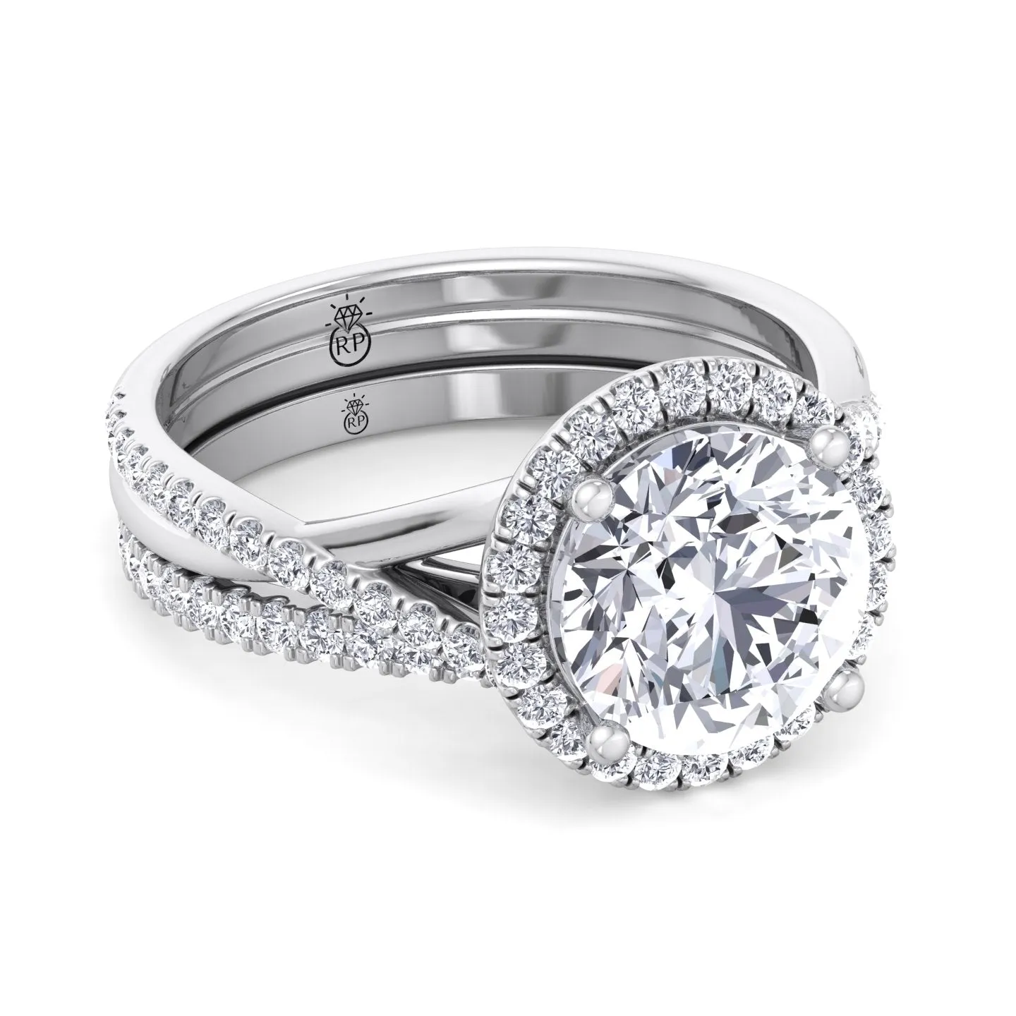 Bandfraser - Matching Pave Wedding Band (0.3 CT)