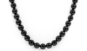 Black Onyx Natural Gemstone Necklace