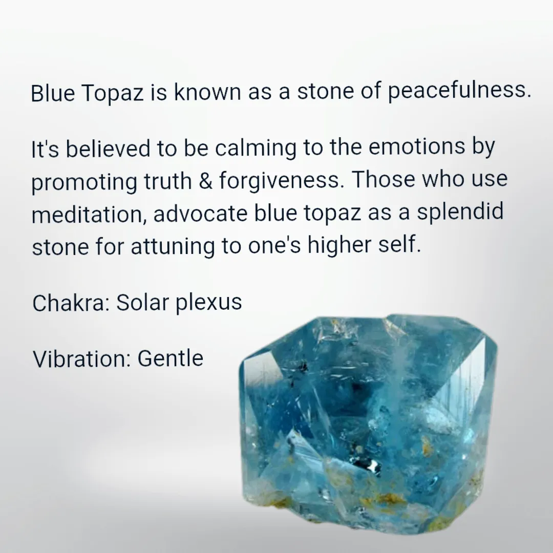 Blue Topaz - Cuff Bracelet.