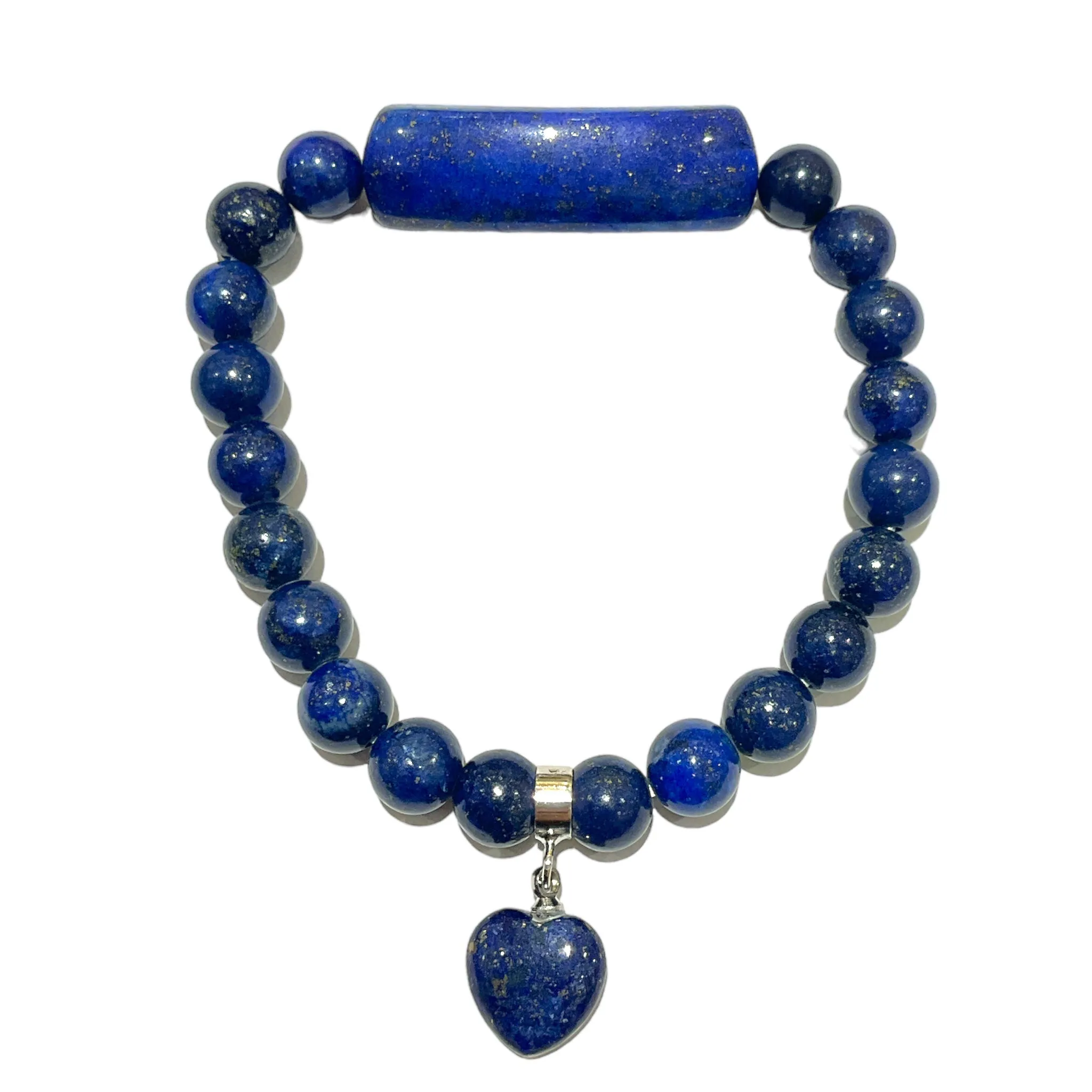Bracelet Lapis Lazuli A  Teinté cœur
