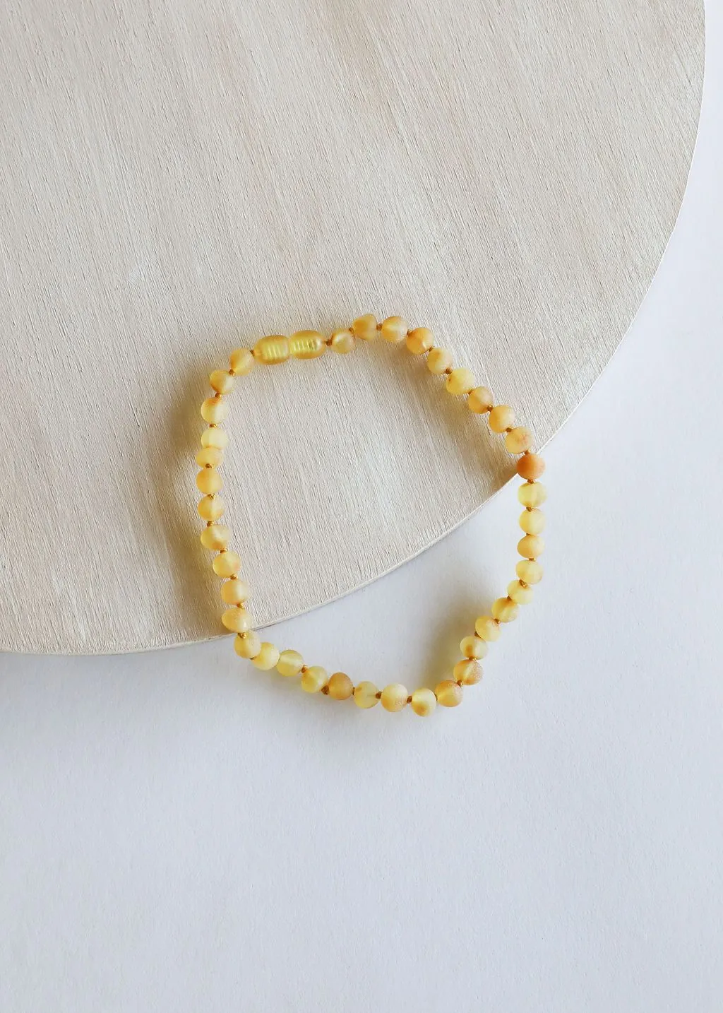 CanyonLeaf Kids Amber Necklace, Raw Honey