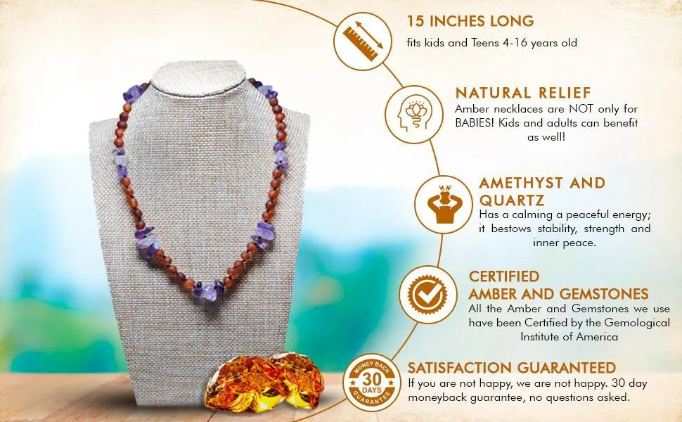 Cognac Amber   Amethyst Kids