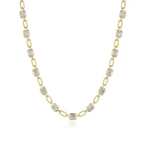 Lab Grown Diamond Link Necklace