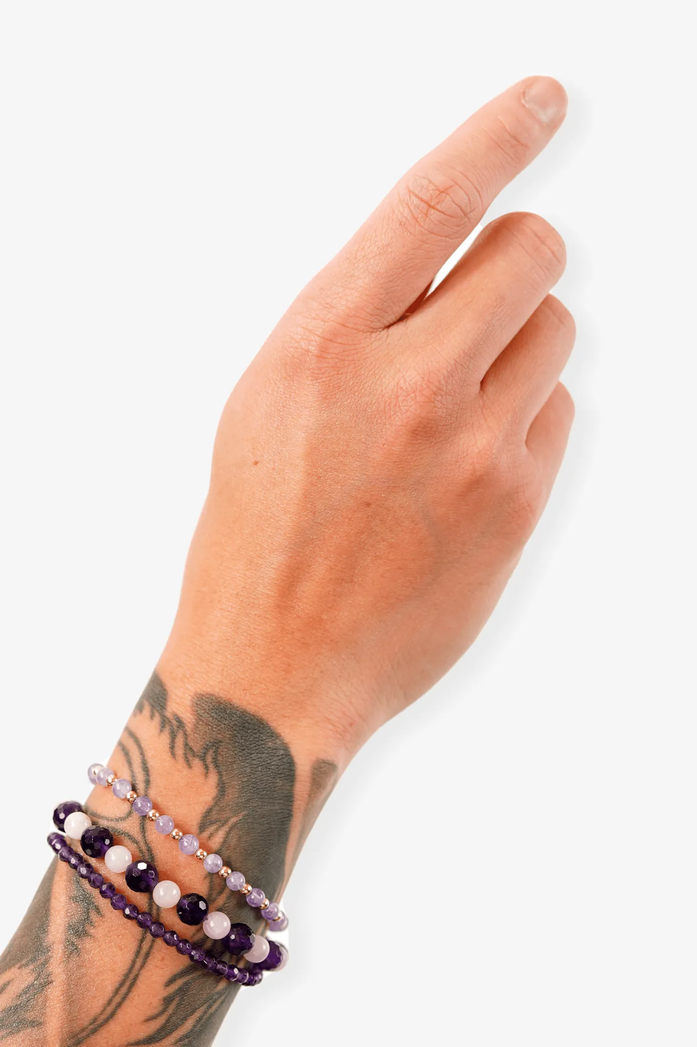 Moonstone and Amethyst with Gold Vermeil Bracelet - Perfect Balance