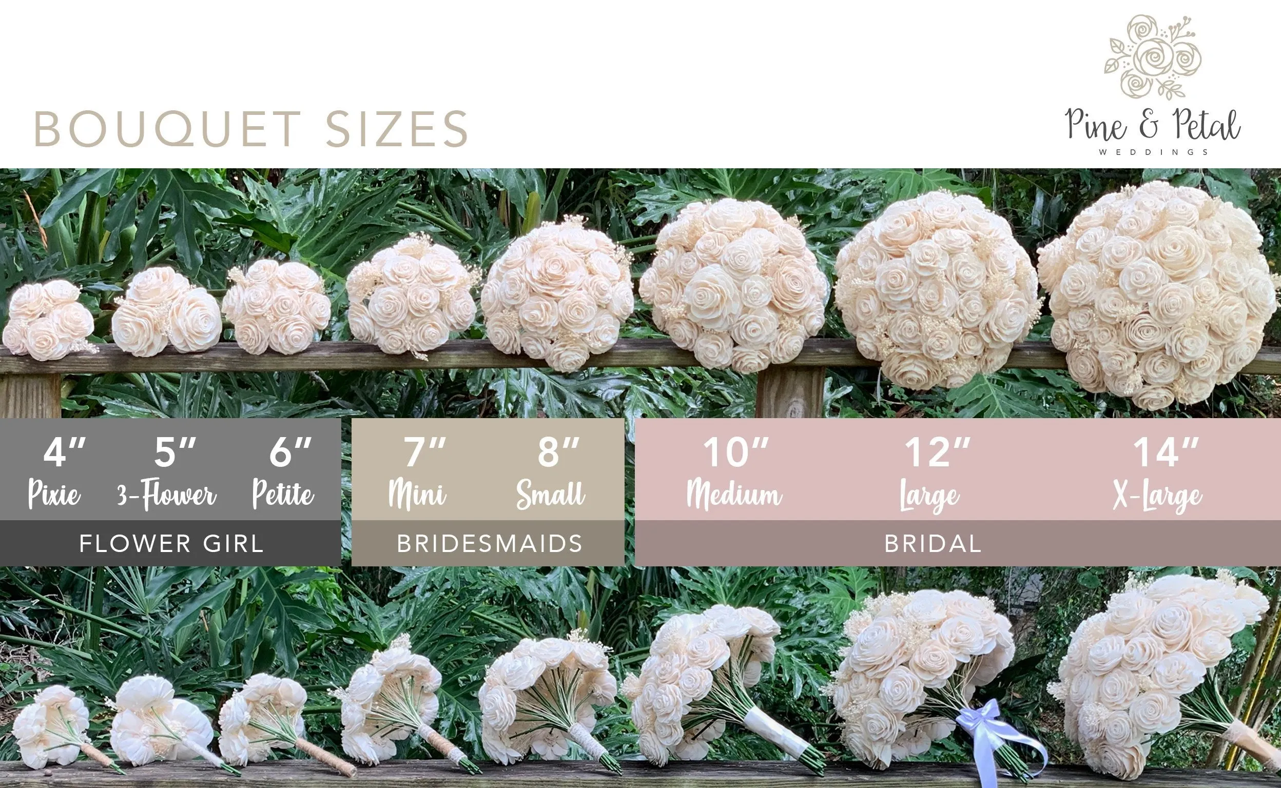 Peaches and Dream Bridesmaid Bouquet