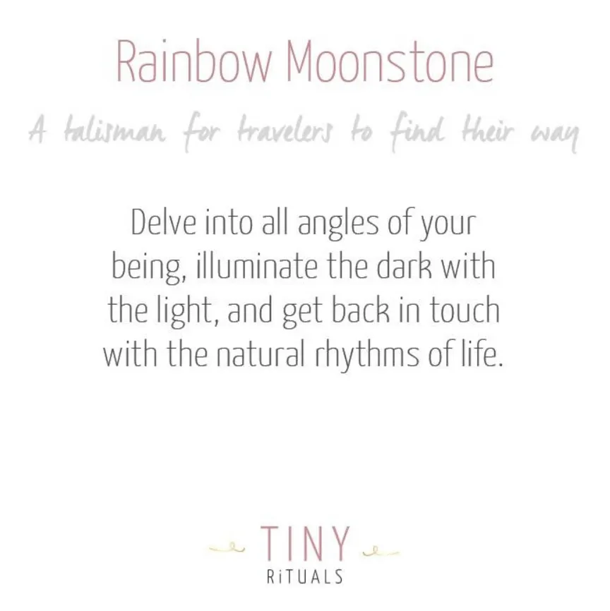 Rainbow Moonstone Silver and Golden Hoop Earrings