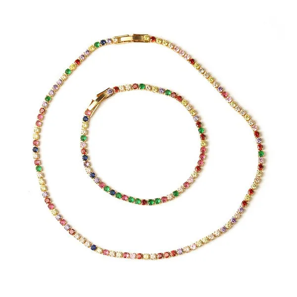 Rainbow Zircon Bracelet