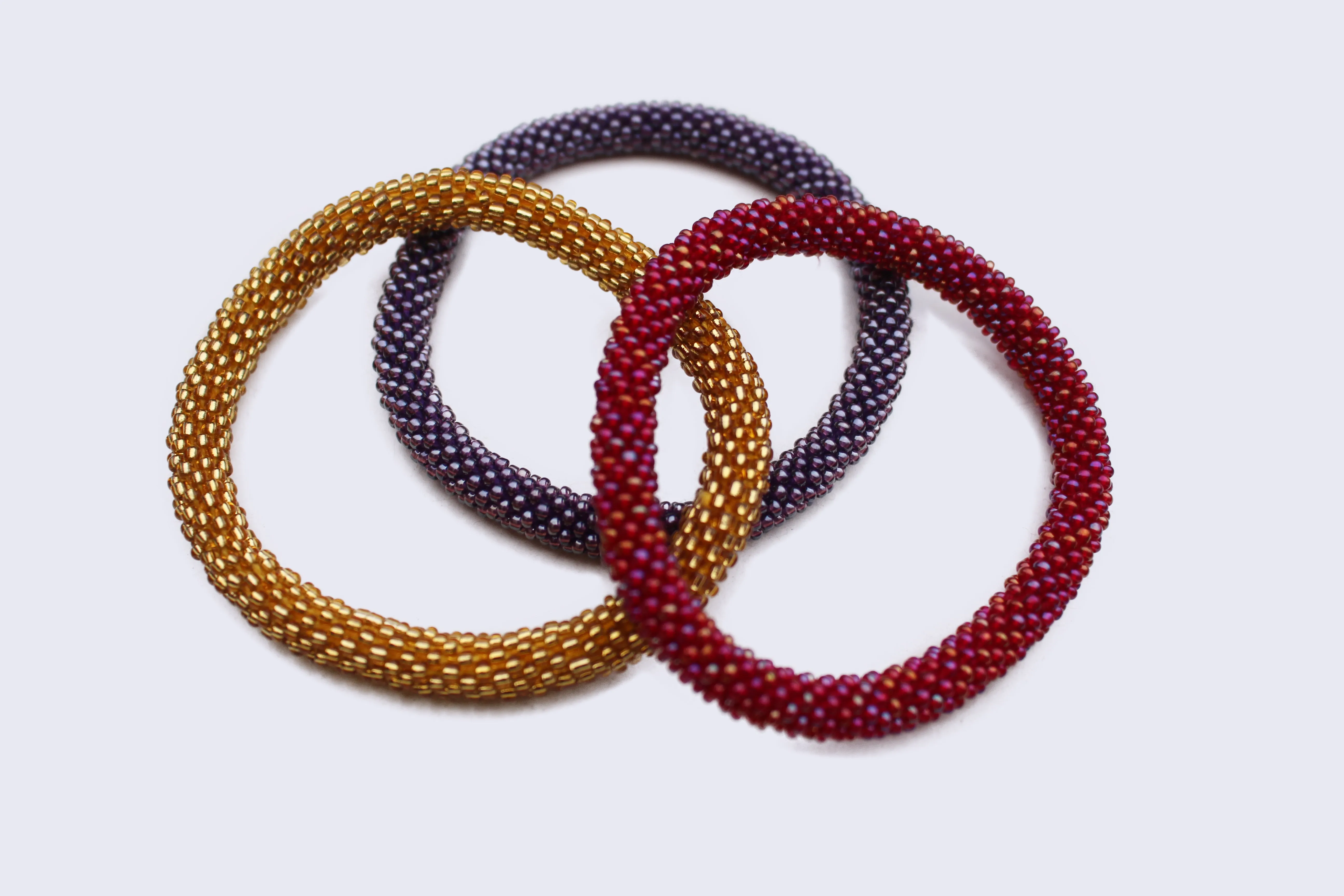 Set of Three Roll on Bracelet