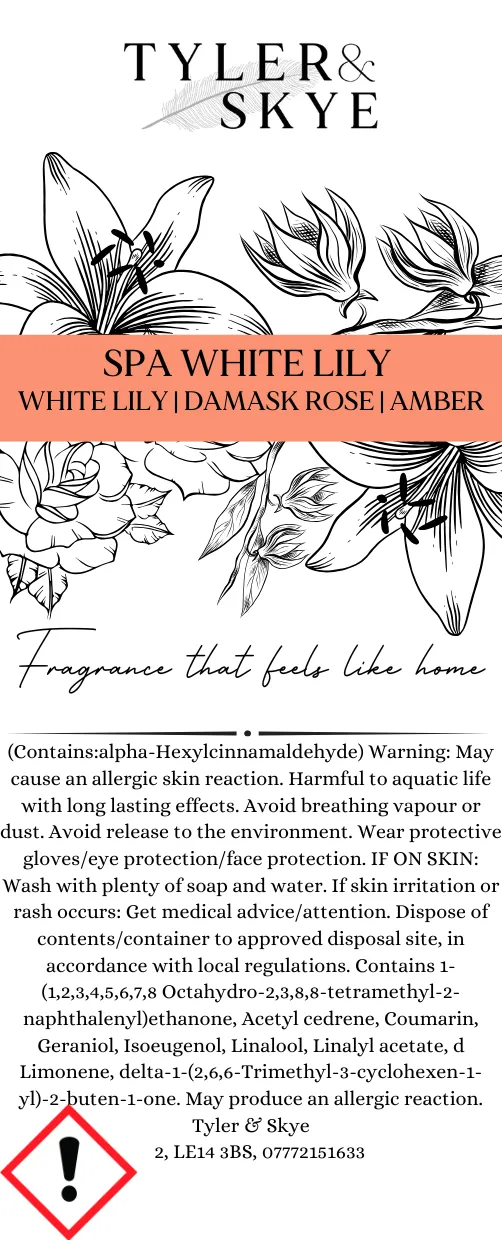 Spa White Lily wax melt
